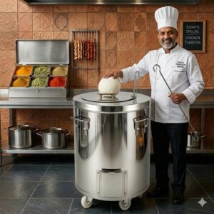 SS4 - Commercial kitchen charcoal tandoor