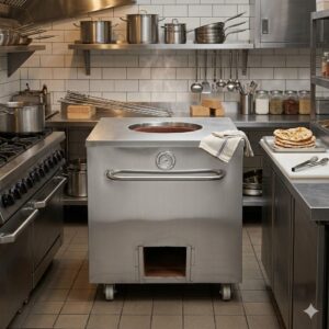 Stainless Steel Large Square CharcoalTandoor